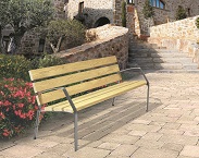 Banc Modo-08  6 lames 180 cm en pin
