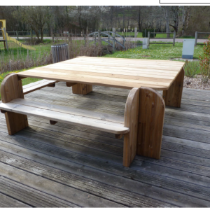 Table pique nique Elite carrée PMR