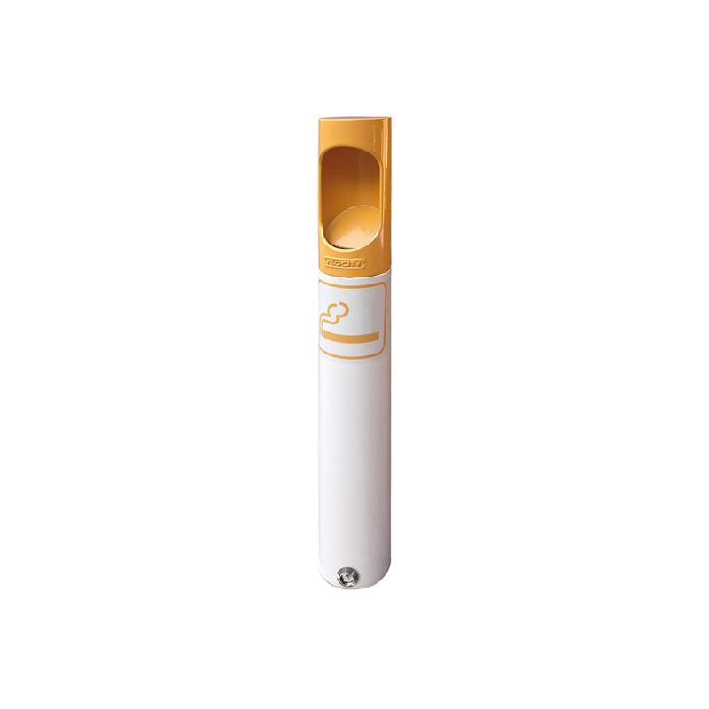 Cendrier Cigarette Tube acier Ø 76 mm et tête en alu