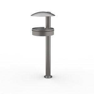 Corbeille Inox sur platine TOSCANE