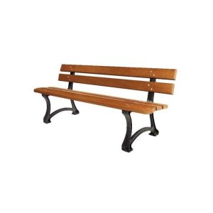 *OFFRE DANS LA LIMITE DES STOCKS DISPONIBLES* UN SEUL POINT DE DÉCHARGEMENT*Lot de 2 bancs Allons Pieds Fonte 5 Lames de bois en 2 mètres