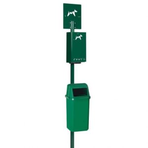 Borne d'Hygiène Canine Hygeca 500 sacs + Corbeille