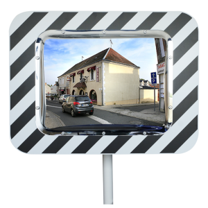 Miroir routier conforme - Gamme Economique - 600 x 800 mm - Garantie 3 ans