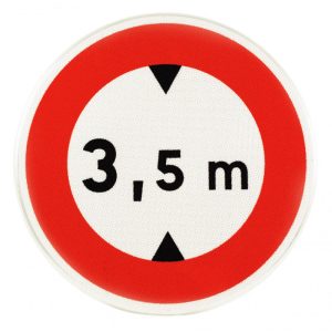 Panneau TYPE B - Signalisation  d'Interdiction et Fin d'Interdiction