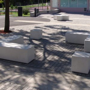 Banc Tetris Gris
