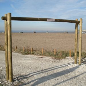 Portique Limitateur de Hauteur en Bois