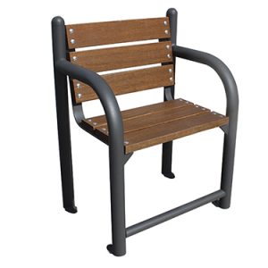 Fauteuil Seniors en Bois Tropical Design Ergonomique