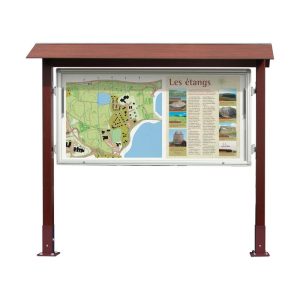 Vitrine Extérieure Alu et Bois