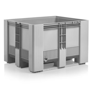 Caisse Palette Monobloc 610 l Gris Clair