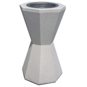 Cendrier Béton KEOPS avec coupelle Inox - Sac de 10 kg OFFERT -