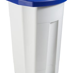 BOOGY Poubelle mobile à pédale 90L Blanc