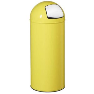 PUSH Poubelle avec couvercle à trappe 45L