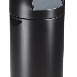 CYVOMAX GREEN Poubelle avec couvercle à trappe 52L Noir
