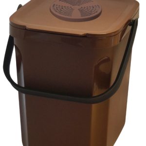 ORGANIK GREEN Poubelle compost 10L Marron
