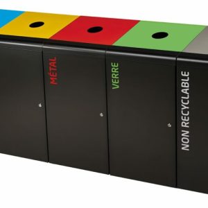 TRIPOZ Borne de tri sélectif 120L