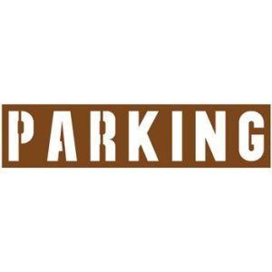 Pochoir mot PARKING