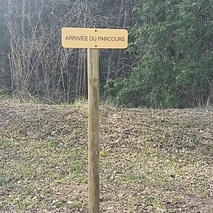 Panneaux Départ et Arrivée Poteau en bois rond Ø 8 cm