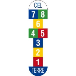 Jeu thermocollant la marelle
