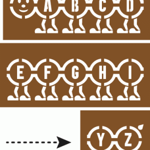 Pochoir mille pattes