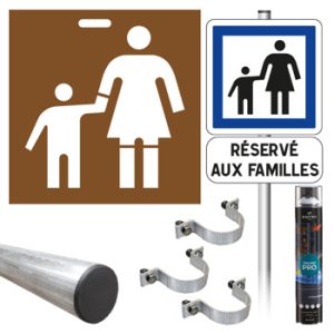 Pack signalisation place de parking famille