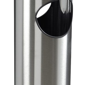 KIPSO Cendrier bac à sable / Corbeille 0,25L / 17,5L Inox brossé