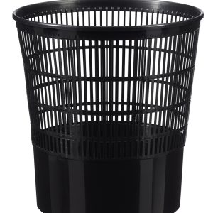CAP GREEN Lot de 20 corbeilles à papier 16L Noir