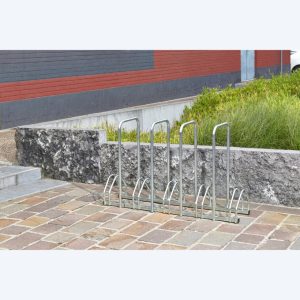 Râtelier 5 vélos avec 4 arceaux pour antivol