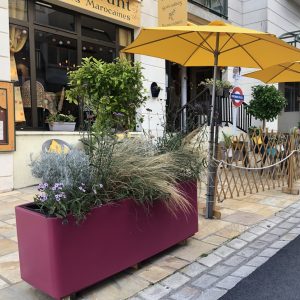 Jardinière Néo 1100x500x550 mm avec contres bac 100% recyclé