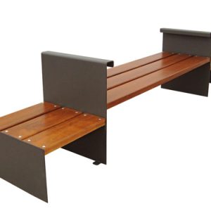 Banquette Castille 2 hauteurs de siège Bois Tropical