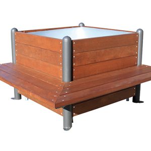 Jardinière Lavande Bois tropical ou Eco-composite