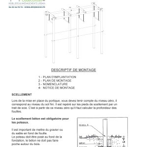 Portique de gabarit Parcours d'incitation à la marche