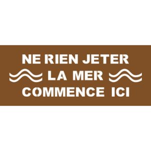 Pochoir La Mer Commence Ici (modèle 1)