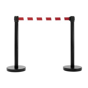 POTEAU DE GUIDAGE À SANGLE 3M Kit de 2 poteaux noirs acier