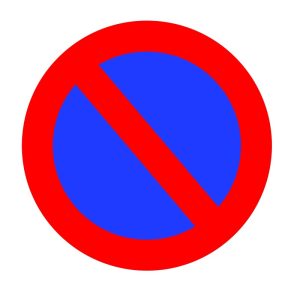Sticker sol extérieur - Stationnement Interdit antidérapant