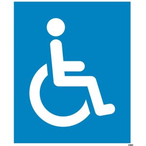 Sticker sol extérieur - Parking PMR antidérapant