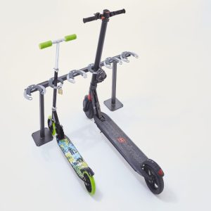 Range 6 trottinettes sur Pied TrotiTom