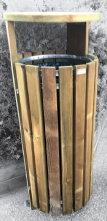 Corbeille Ronde remplissage frontal Hyères 100 L
