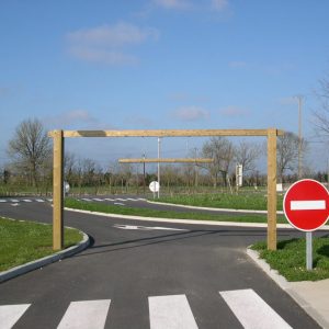 Portique gabarit véhicules Passage 3.35 m