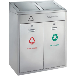 Poubelle tri sélectif 2x55 L