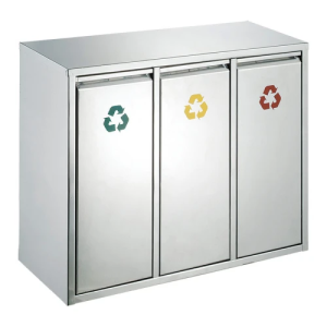 Poubelle tri sélectif 3x15 L