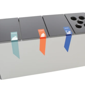 Recyclostar 4 flux avec compartiment gobelets