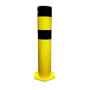 Poteau de protection à fixer ⌀ 273 mm noir et jaune