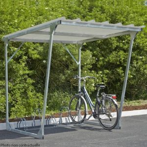 Abri vélos motos scooters ouvert Oslo Tube 60 x 30 modulable