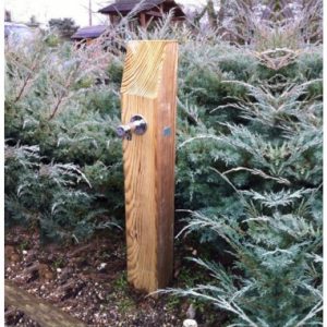 Borne à eau en bois - Poteau section 140 x 140 mm