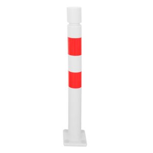 Poteau de protection à mémoire de forme en Polyuréthane - 80/100mm - tête cylindrique - rouge/blanc