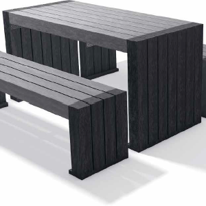Table Pique Nique Calero avec 2 banquettes