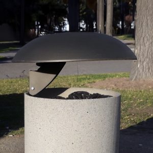 Corbeille en béton Houba