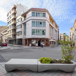Banc en béton Wave
