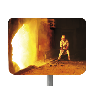 Miroir multi-usages TOUT INOX - 450 x 600 mm - Garantie 10 ans