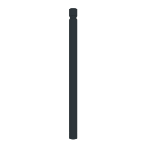 ALTO Potelet à sceller tête gorge Ø 102 - H1 000 hors sol -RAL 7016 Gris Anthracite NOUVEAUTÉ
